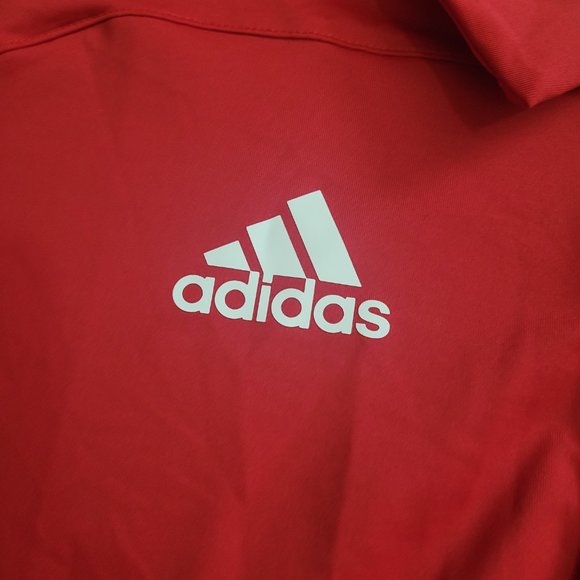 adidas Nebraska CornHuskers Tech Polo Football Coaches Shirt Red GE1731 … - Picture 3 of 10
